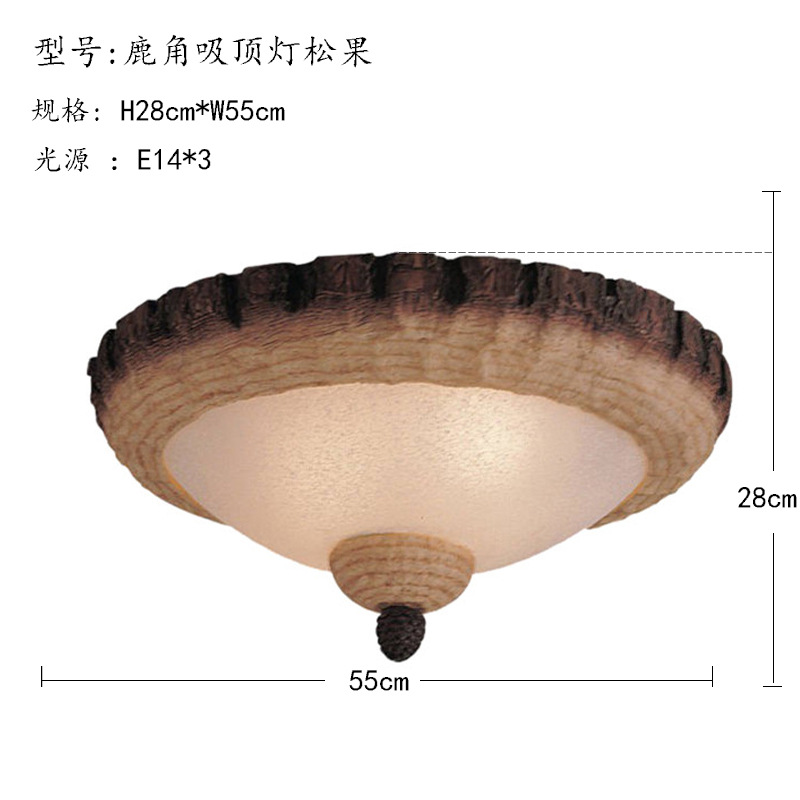 American country ceiling lamp bedroom balcony villa antler lamp antler ceiling lamp