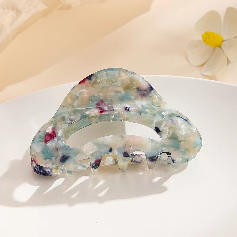 Korean elegant temperament grab clip mermaid queen size hair grab French vintage ink and acetic acid on the back of the head hair clip details Picture