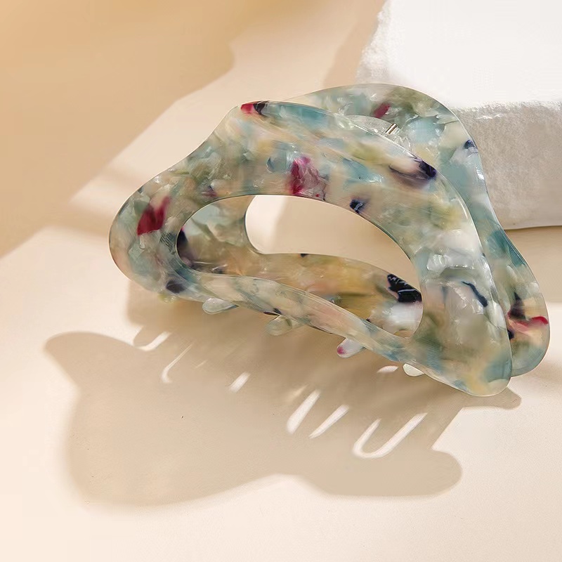 Korean elegant temperament grab clip mermaid queen size hair grab French vintage ink and acetic acid on the back of the head hair clip full figure