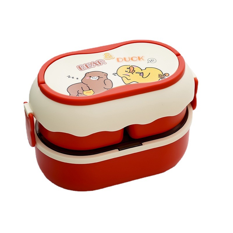 1600ml microwavable double-layer lunch box