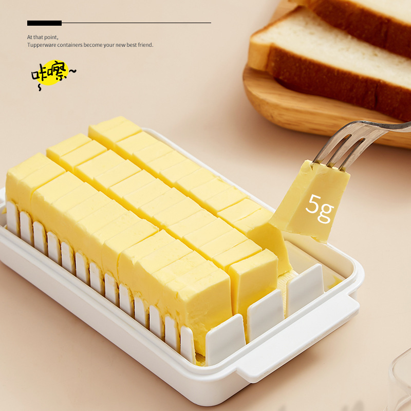 Clear tape cover butter cutting box