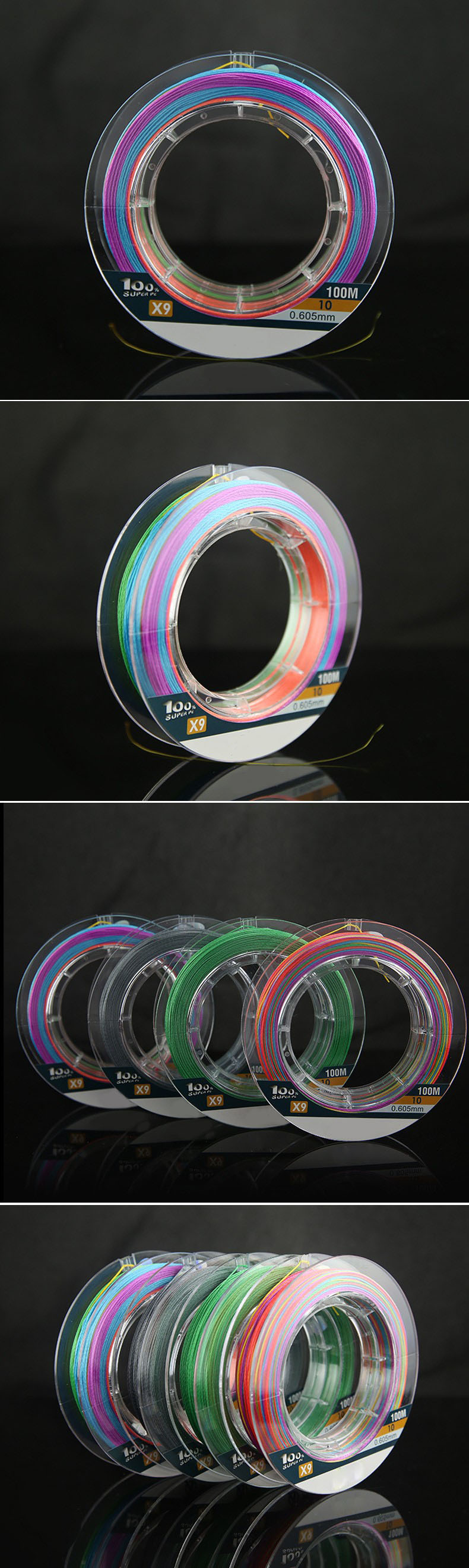 9编高密度大力马PE线 精编100米 150米足米编织线 海钓专用渔线详情5