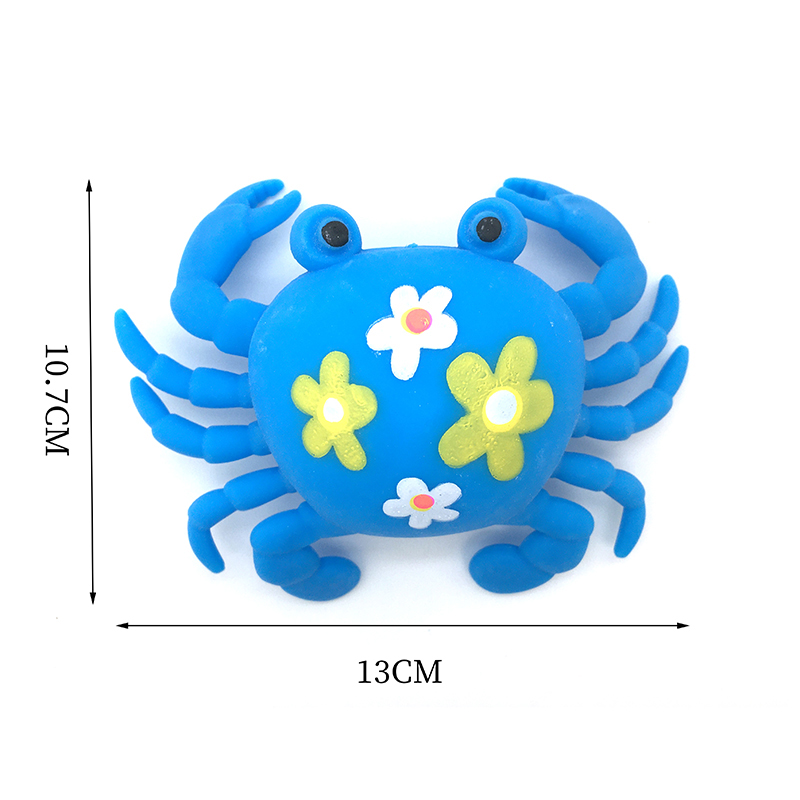 创意搞怪螃蟹发泄球 TPR软胶超萌螃蟹面粉捏捏乐 仿真小动物厂家详情8