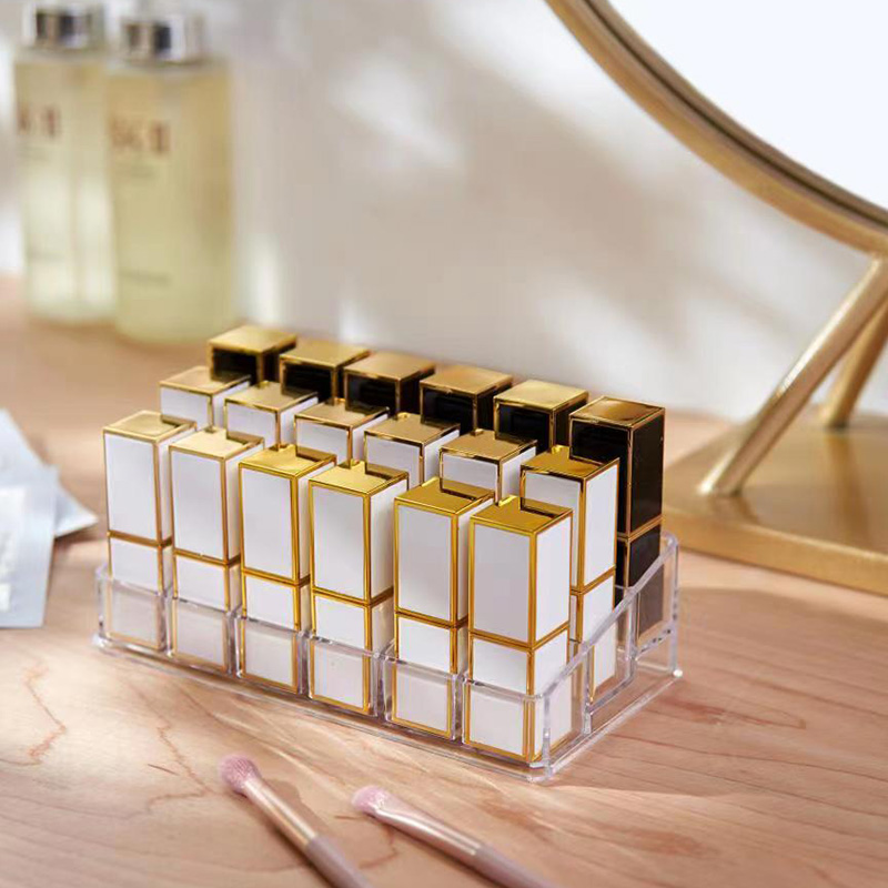 Lipstick storage box Doge Wind lip glaze storage rack Internet Red transparent desktop lipstick box organizer full figure