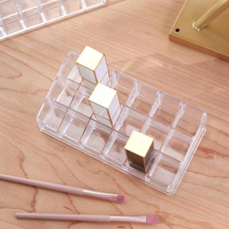 Lipstick storage box Doge Wind lip glaze storage rack Internet Red transparent desktop lipstick box organizer Item Picture