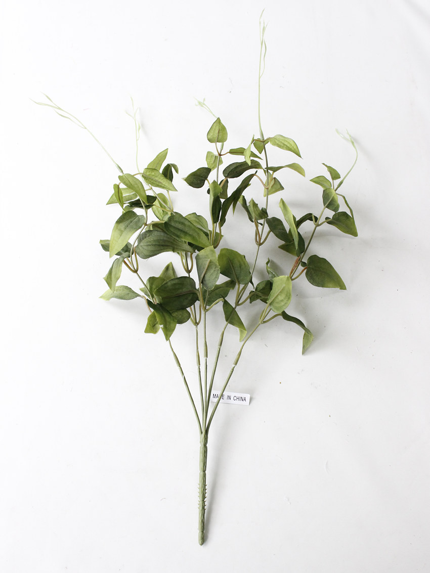 Artificial flower home accessories: 5-branch acacia leaf flower arrangement, Yiwu artificial flower wholesale LF073 Acacia leaf bouquet pic 6