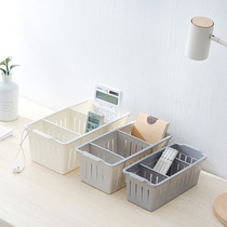 Desktop plastic division rectangular storage basket Organizer box drawer division debris storage box medical storage basket