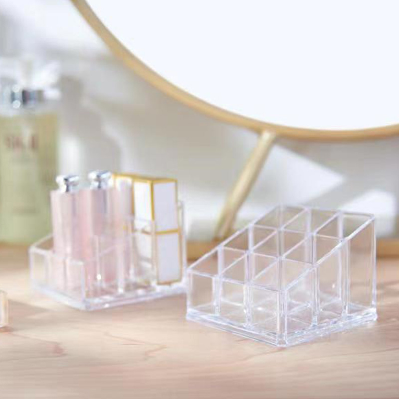 Lipstick storage box Doge Wind lip glaze storage rack Internet Red transparent desktop lipstick box organizer details Picture