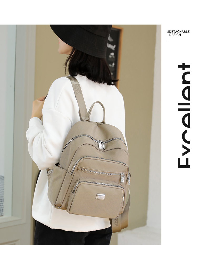 Oxford Cloth backpack for women 2022 New style nylon Mom Bag, Korean version large capacity simple and fashionable travel backpack, casual computer bag pic 12