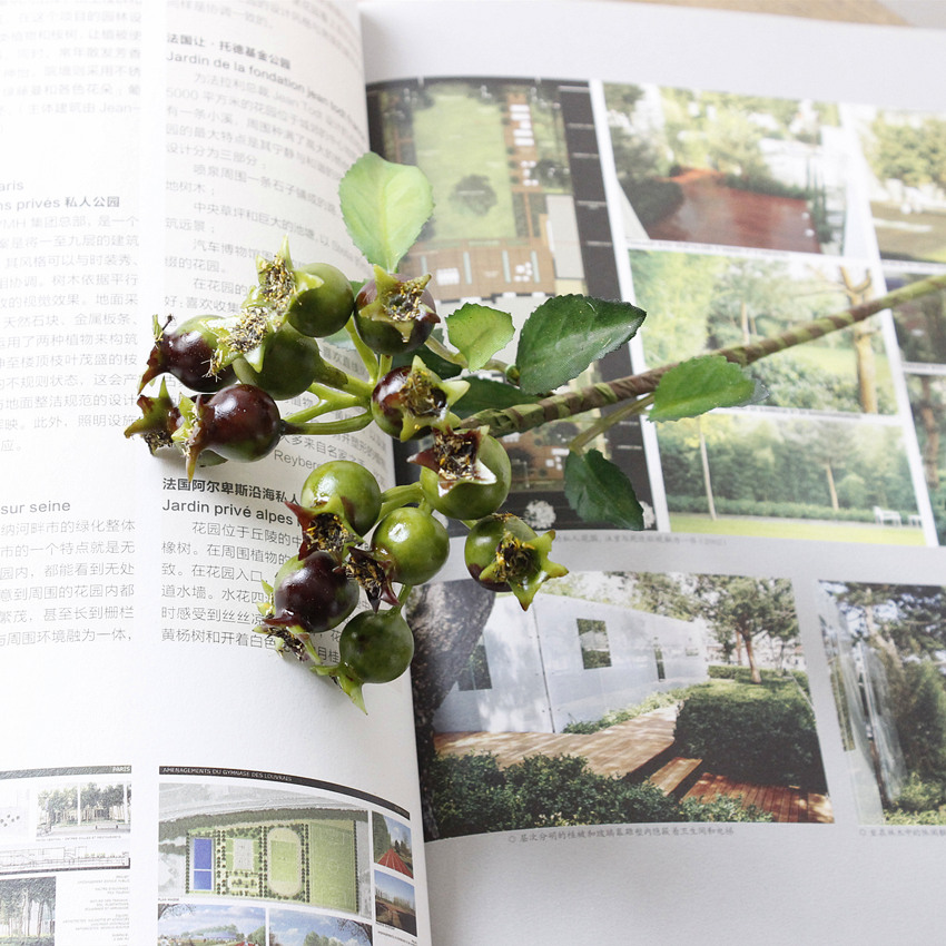 Artificial fruit berries, Christmas fruit, small pomegranate decorative floral accessories, wholesale of artificial flowers, leaves with glue, JWG1254A, small pomegranate berries pic 3