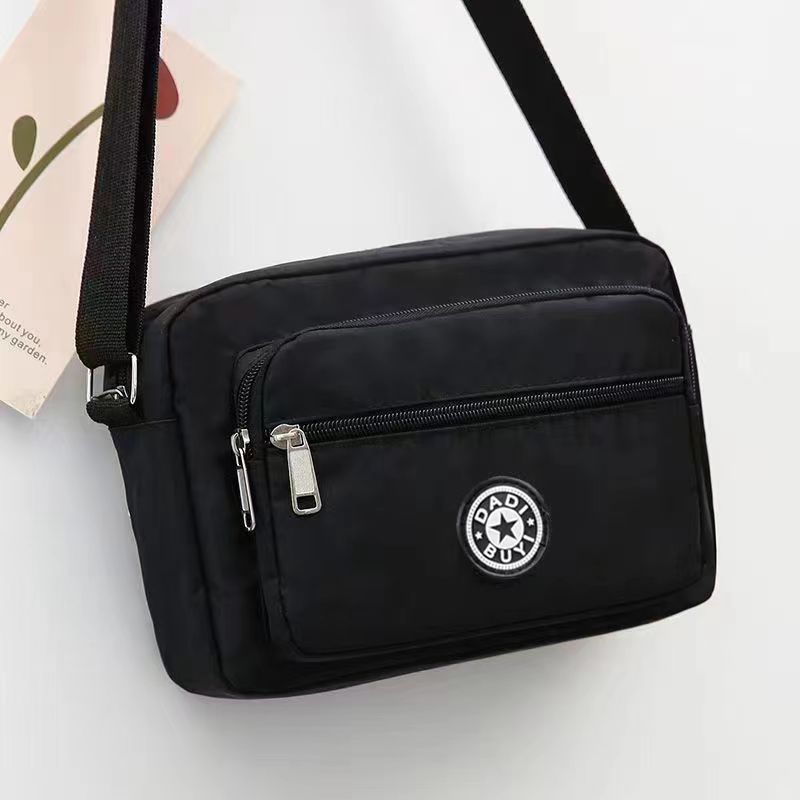 Lightweight Large Capacity Waterproof Nylon For Middle-Aged And Elderly Mother Bag Printed Fabric Purse Casual Single Shoulder Crossbody Bag For Women details Picture