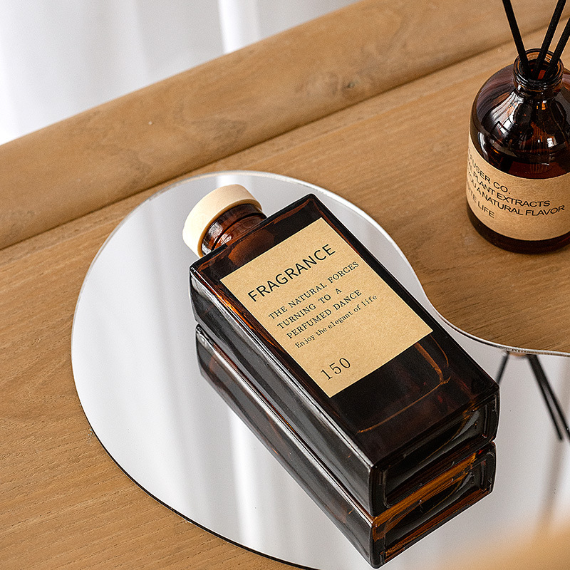 Tall square brown bottle aromatherapy thumbnail