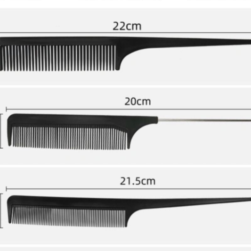 Beauty Makeup Tools Hair Comb 10 Sets Of Foreign Trade Comb Plastic Makeup Comb Black Set Comb Specification drawing