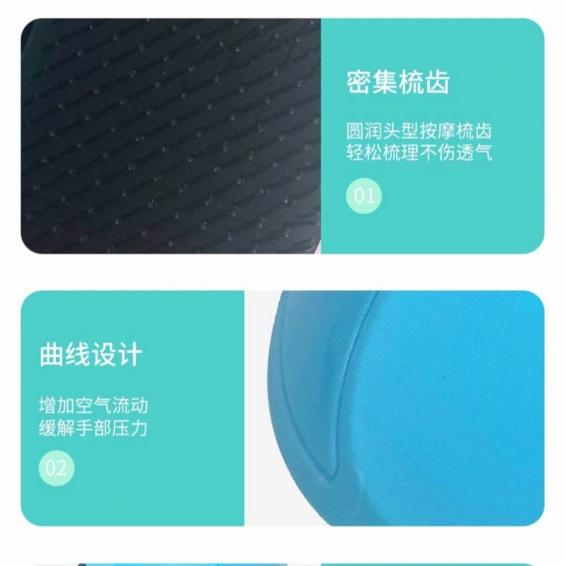 Round creative hair comb, creative hair comb, massage comb details Picture