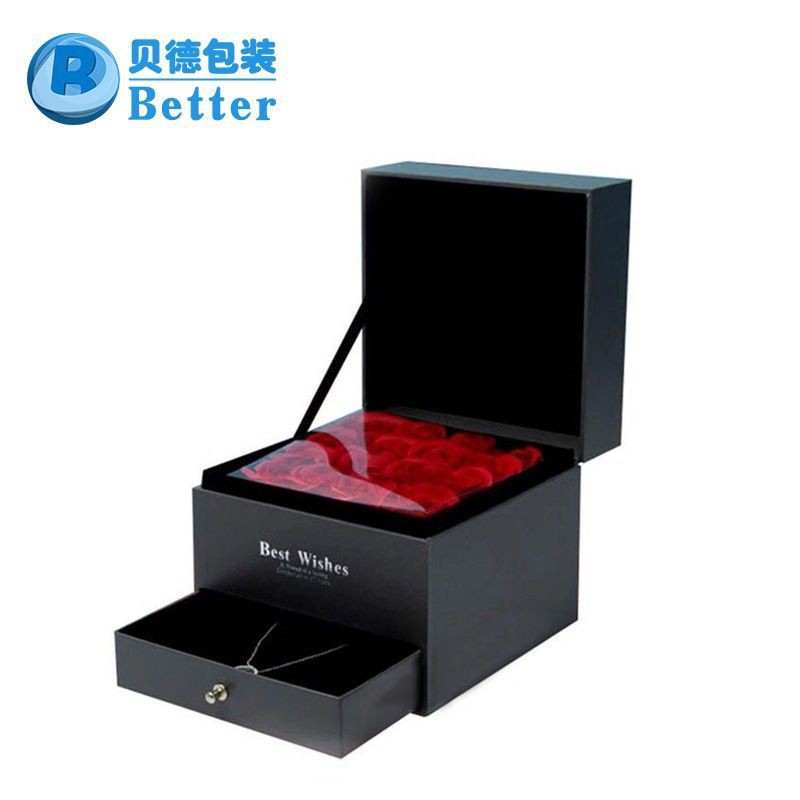 Rose box necklace box flower box jewelry box packaging box Gift box Flower box jewelry box stock jewelry box