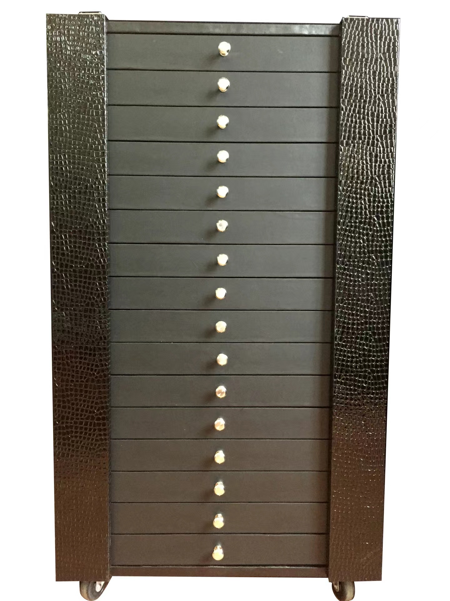 D106带密码锁皮质眼镜展示陈列柜太阳镜234副光学镜288副眼镜展示柜详情1