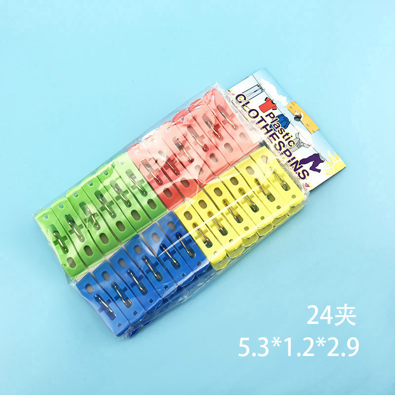 Plastic windproof clothespins for clothes drying