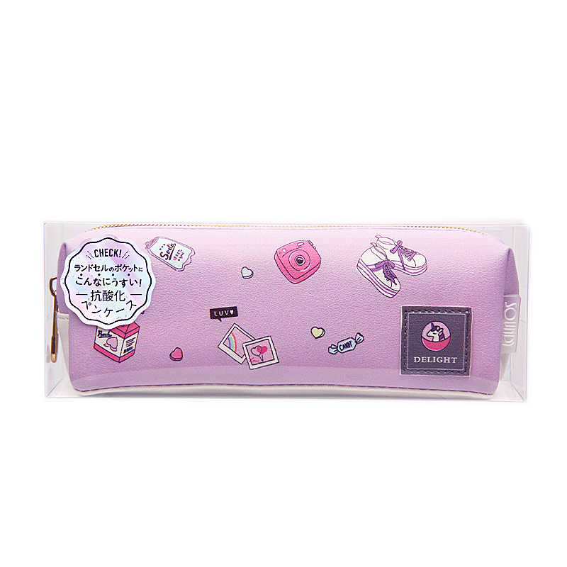253908 Single zipper square small fresh pen bag details Picture