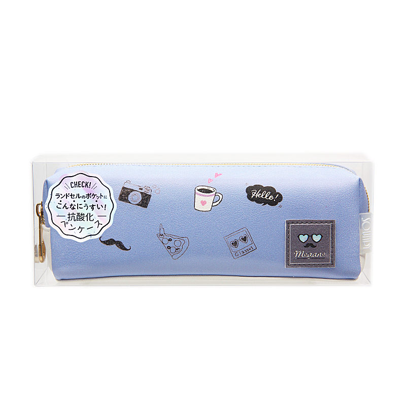 253908 Single zipper square small fresh pen bag Specification drawing
