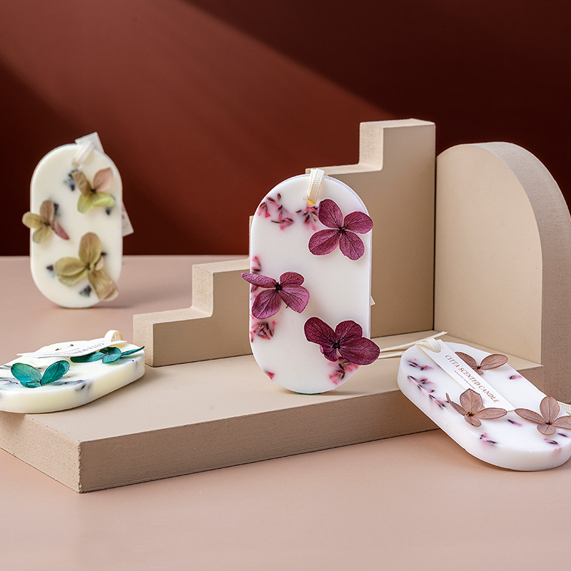 Falling colorful wax pieces