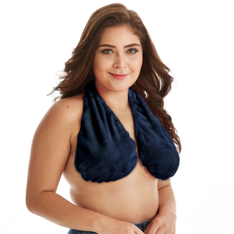 TS one-piece underwear bra sexy back wipe breast towel bra fashion Europe and America wipe breast big breast show small bra