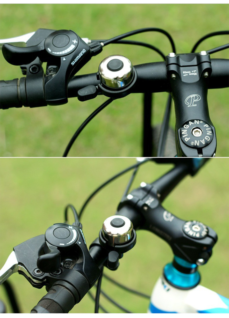 220734 Hand-pulled bell Bicycle bell, small diameter bicycle bell, aluminum alloy bell bicycle bell, thumb bell horn pic 11