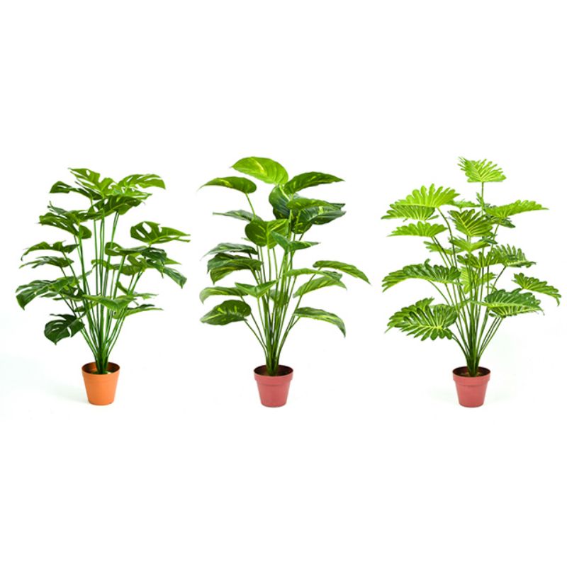 Living room simulation plant potted decoration fake green plant indoor floor decoration small bonsai simple creative fake flower decoration 2 Item Picture