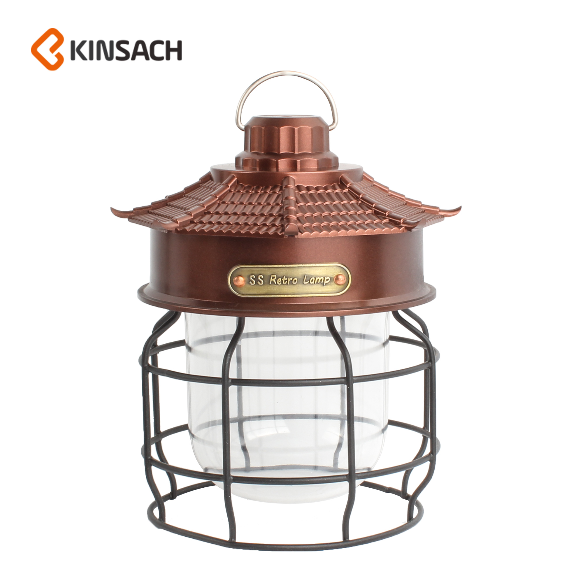 Three-source outdoor LED camping tent light, portable searchlight, camping light, portable hanging hand-held light type-c