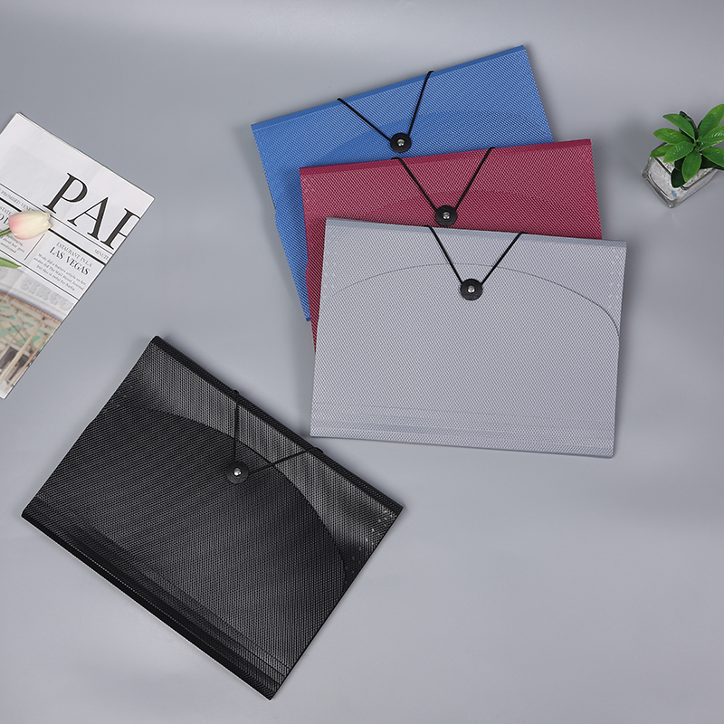 Thickened mixed color file bag organ bag student examination data storage book office documents supplies wholesale thumbnail