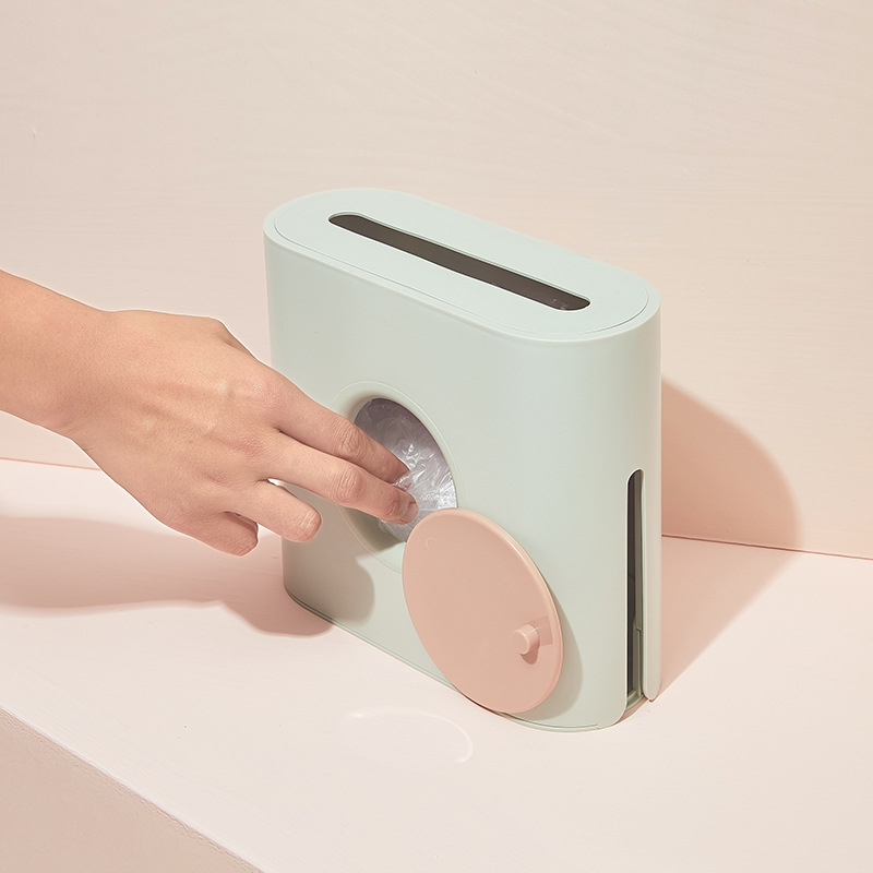 Wall-mounted garbage bag storage box