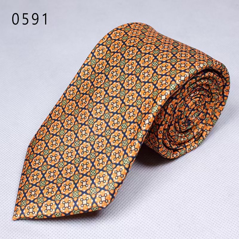 Factory direct sales of men's printed tie fashion business casual suit shirt with tie wholesale shirt and tie thumbnail