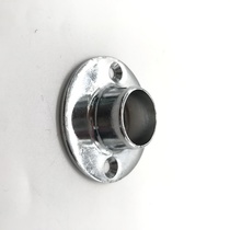 Wardrobe tube support hanging rod Zinc alloy flange base clothing through seat round tube seat