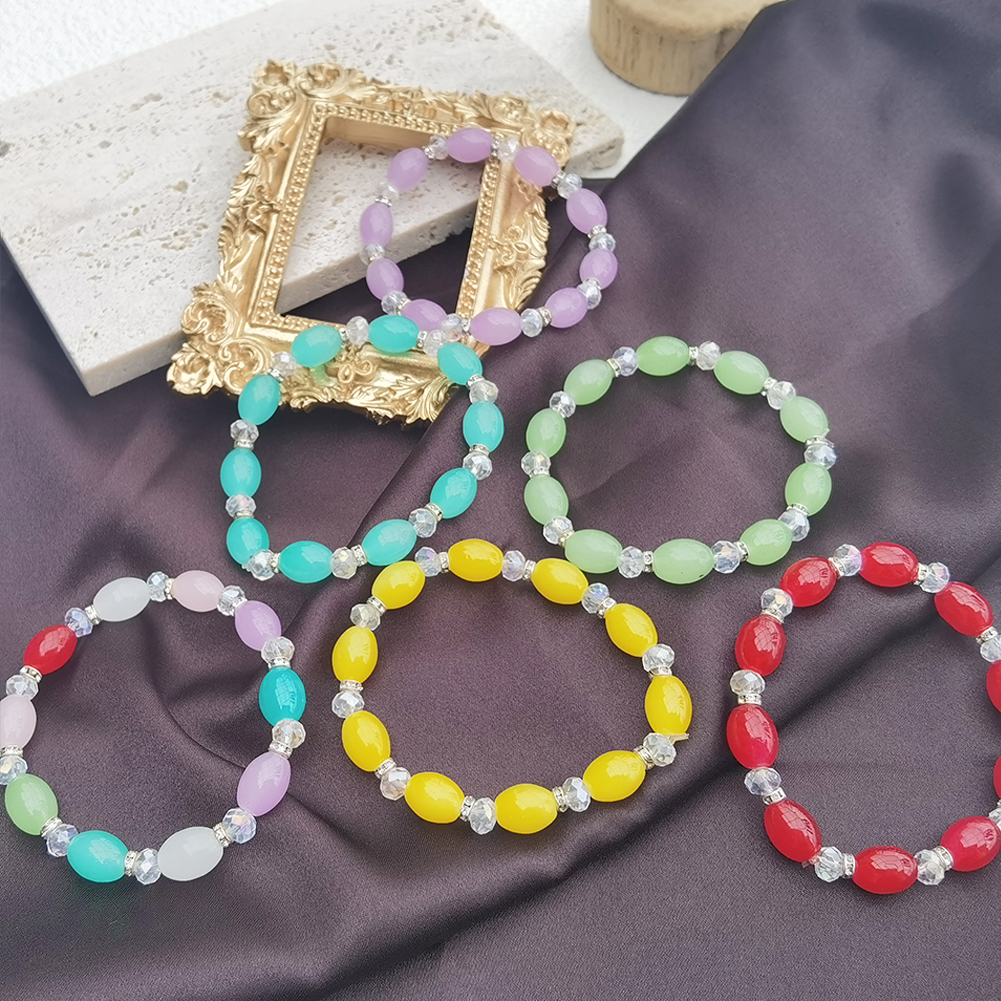 康龙阳光手工串珠玻璃琉璃珠手链网红爆款厂家直销马卡龙设计闺蜜生日礼物小清新饰品手串女详情1