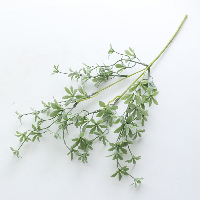 Simulated plant, soft rubber orchid, Lala vine, artificial flower, six-leaf nettle, home and wedding decoration accessories, three-pronged JM2221 pic 2