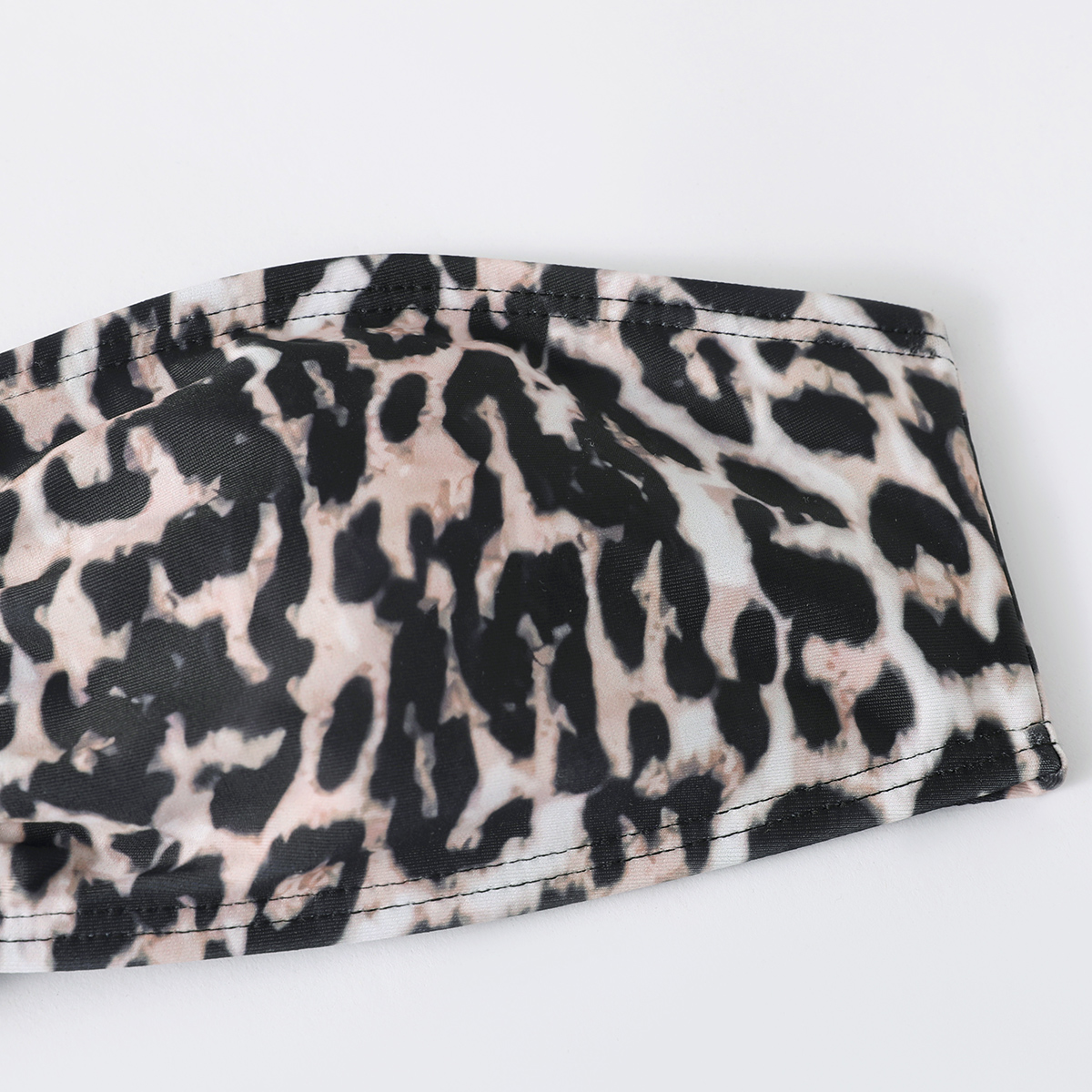 2022 Cross-Border Two-Piece Swimsuit Women Amazon Strap Bikini Leopard Print Sexy Halter Bikini Europe And The United States Single Amazon Three-Point Swimsuit Manufacturers Wholesale details Picture