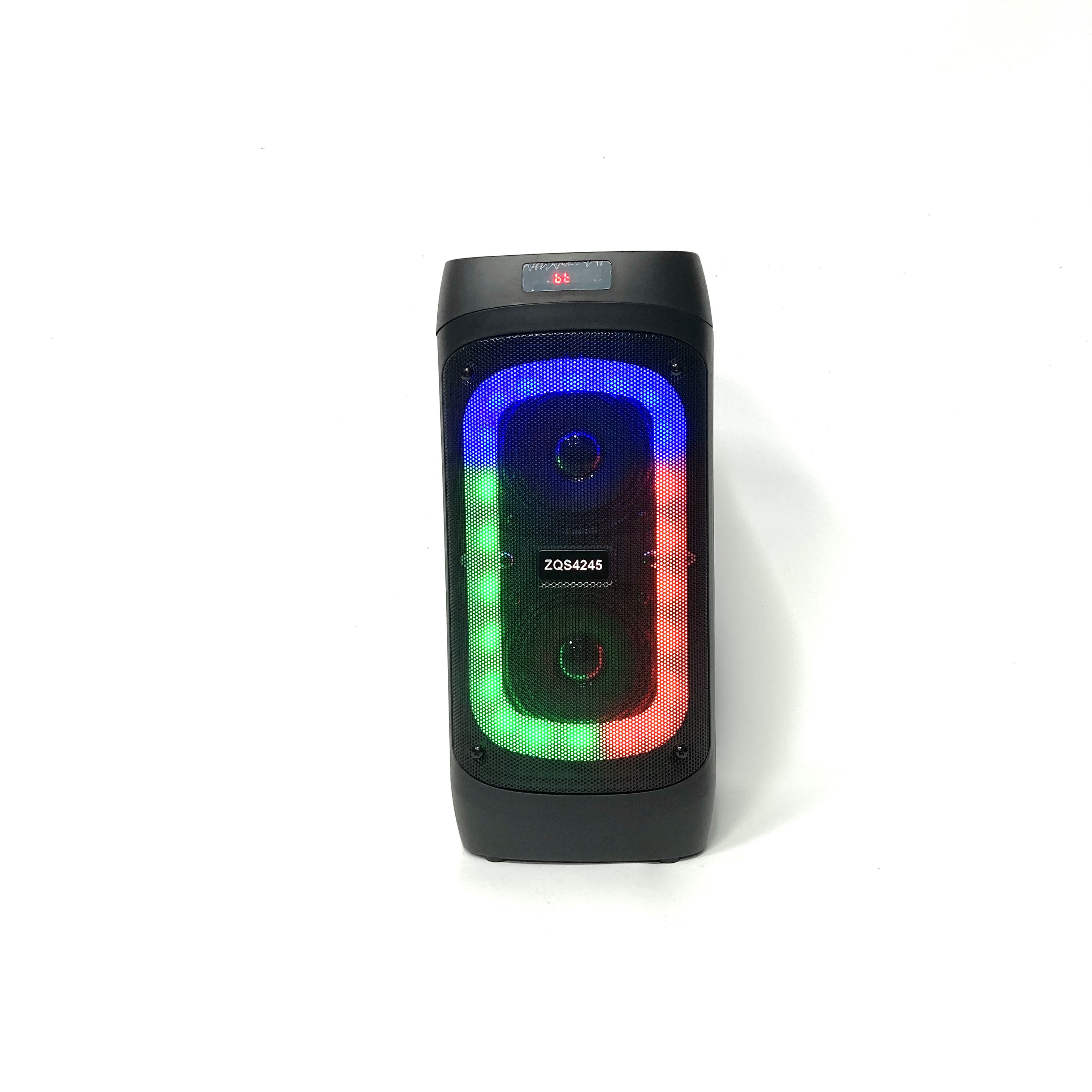 ZQS4245 Double 4 "wooden box portable speakers portable Bluetooth wireless sound radio wired mic