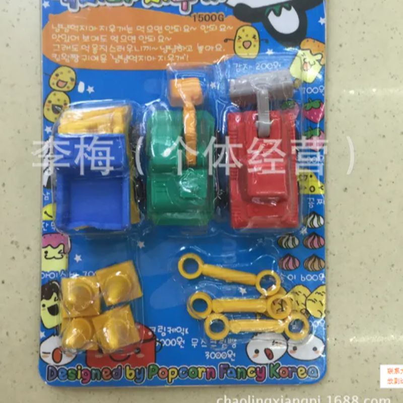 Super smart cartoon student eraser mixed set design eraser student correction tool eraser Specification image