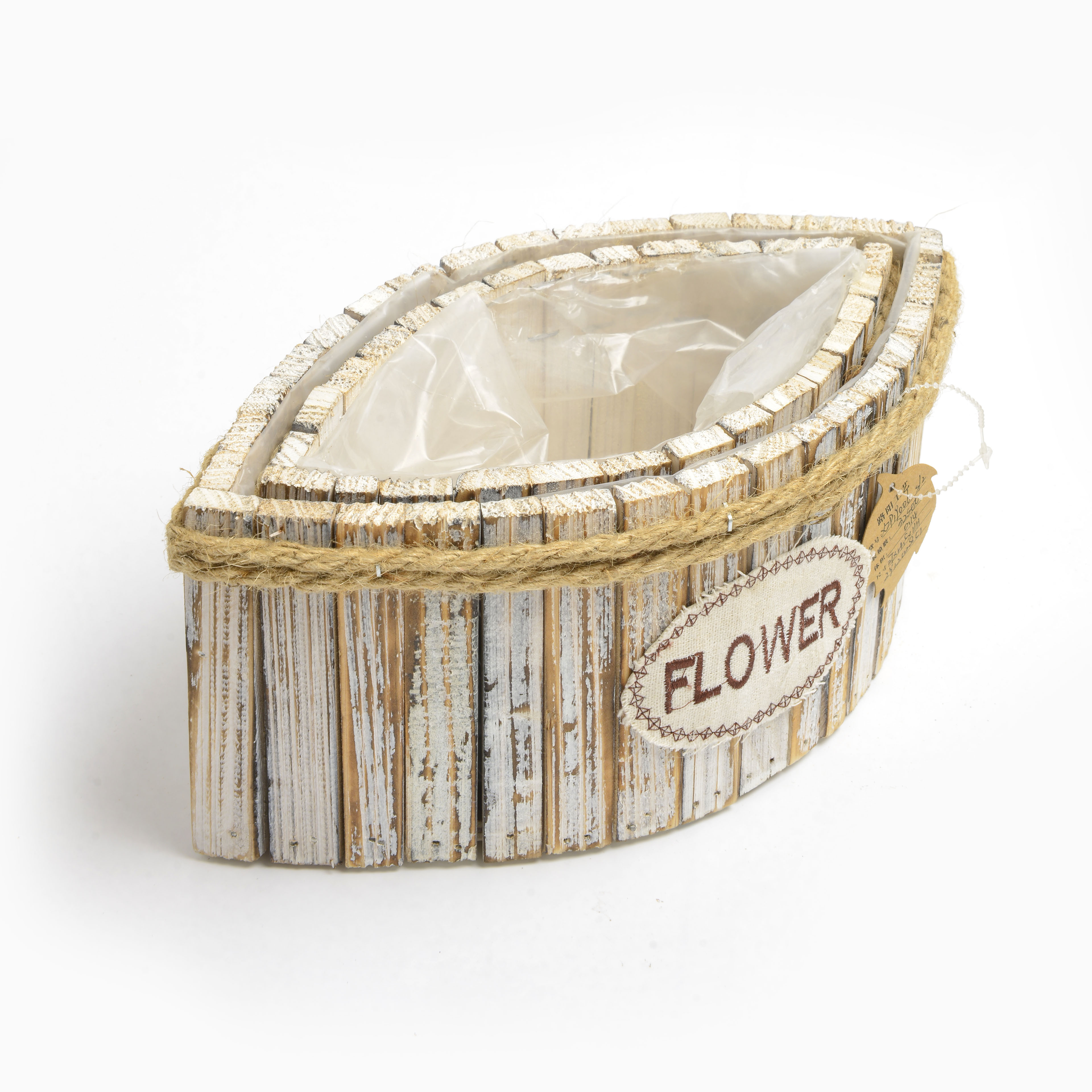 2022 new wooden boat planter