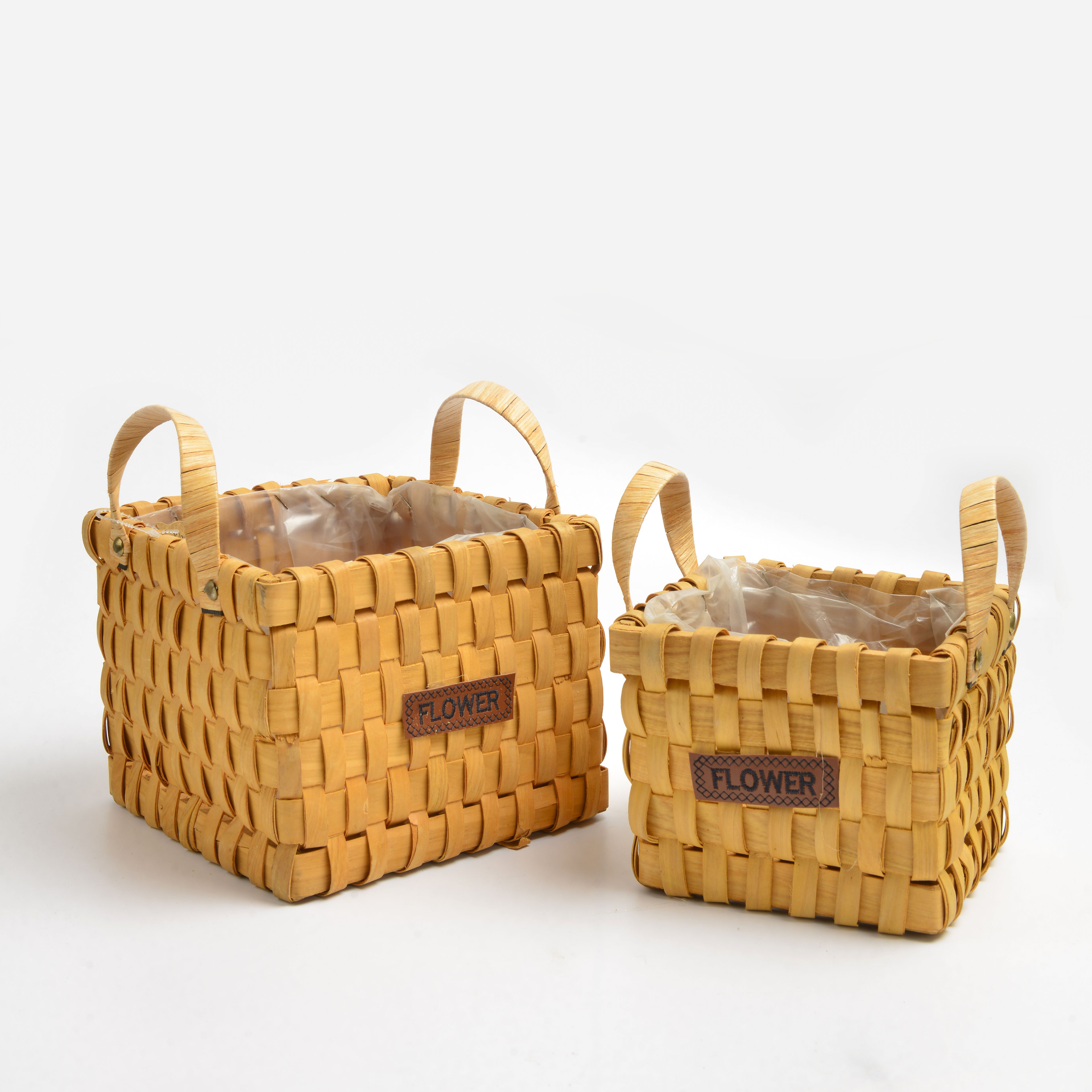 2022 new bamboo woven with alphabet basket square 2 thumbnail