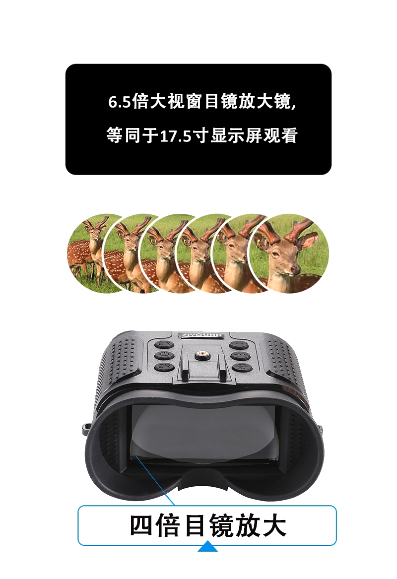 ZIYOUHU NV8160 all-black high-definition infrared night vision device, wearing a single soldier helmet for night photography pic 12