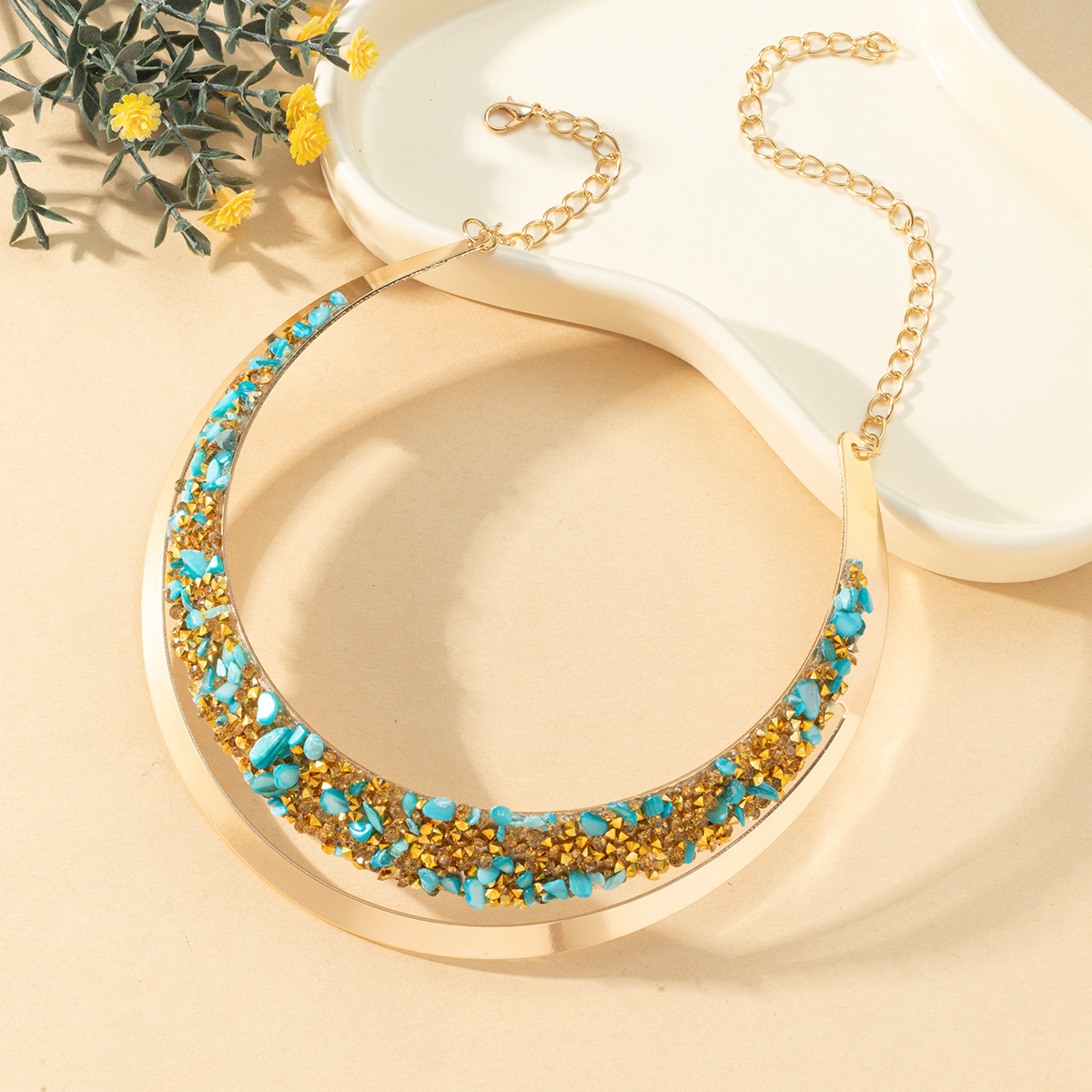 Europe and the United States fashion trends women's original stone collar thumbnail