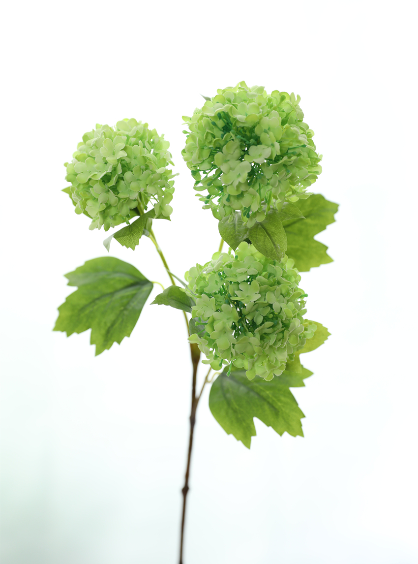 Artificial hydrangea, silk flower, 3 snowballs, artificial flower pods, home decoration, high-end hydrangea, wedding decoration, tree planting L1969 pic 7