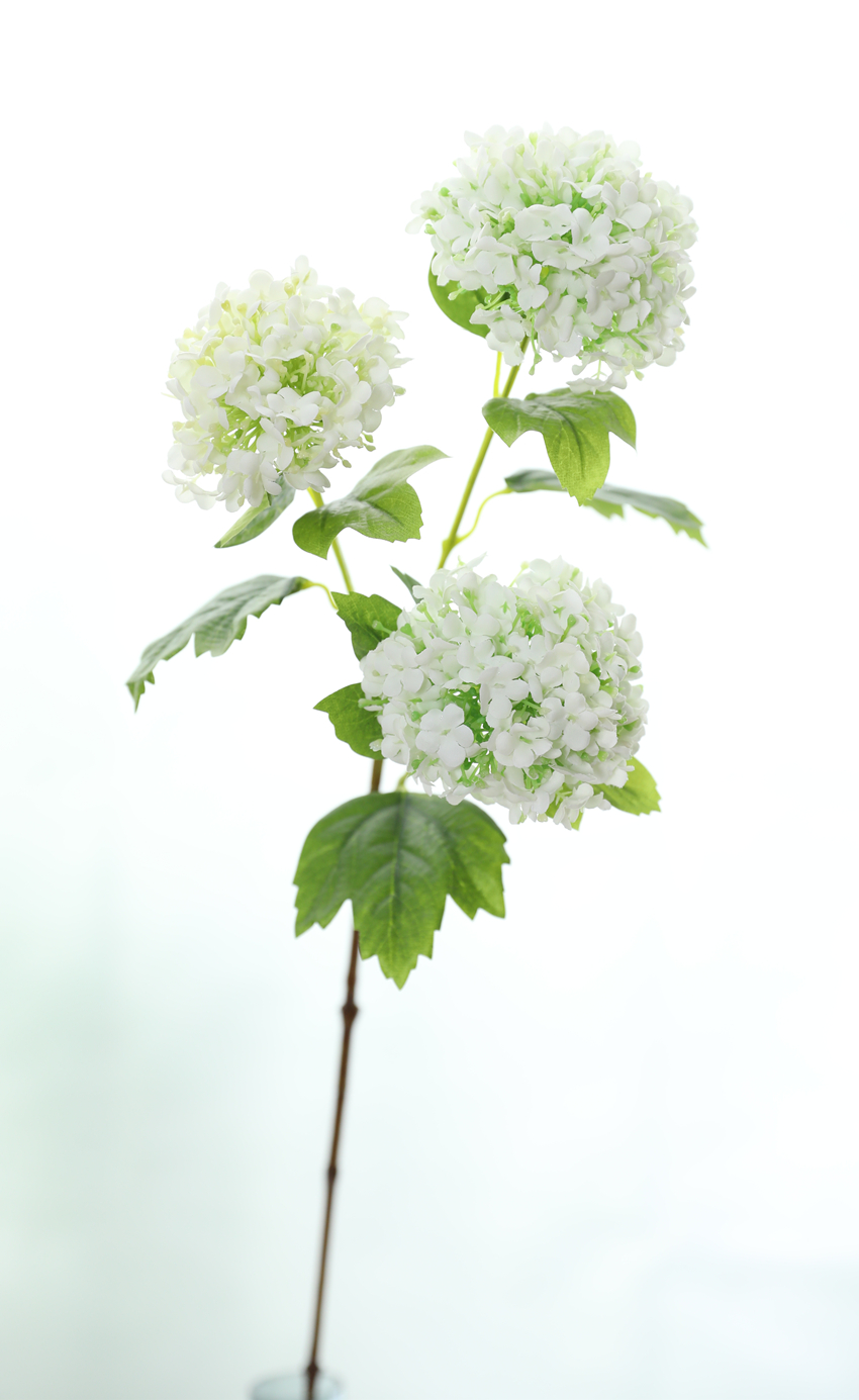 Artificial hydrangea, silk flower, 3 snowballs, artificial flower pods, home decoration, high-end hydrangea, wedding decoration, tree planting L1969 pic 6