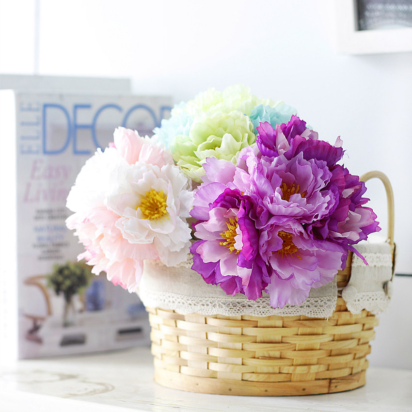 Simulated bouquet of rosemary 7 stems, silk flower, small bouquet for home decoration, factory sales, wedding bouquet Y7031 pic 1