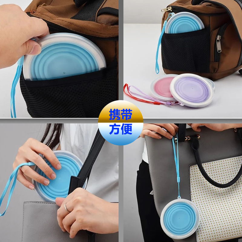 Foldable silicone cup
