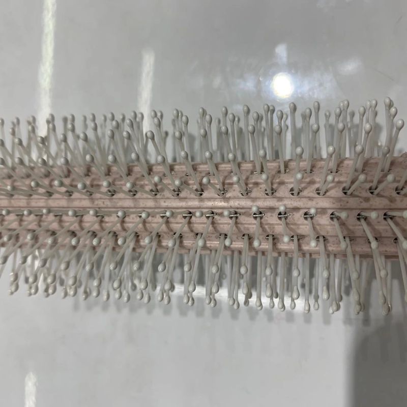 Peachwood Curling Iron Massage Brushing Leather Massage Anti-Static Blow Molding Specification drawing