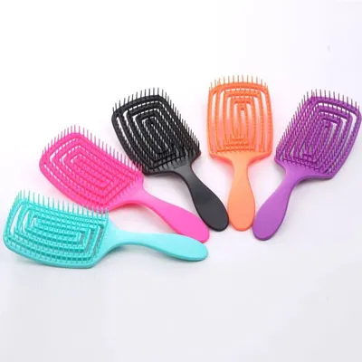 Hollow Labyrinth Hair Comb Wet Hair Comb Smooth Hair Comb Large Curved Back Mosquito Coil Comb Wide Tooth Comb