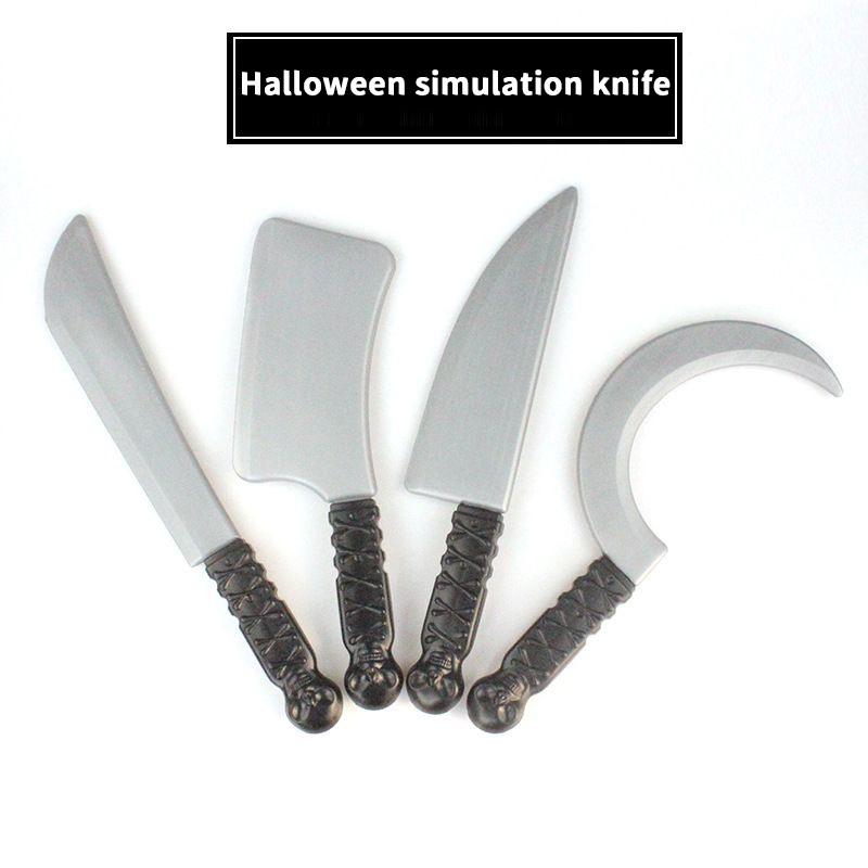 Halloween party performance props simulation knife Halloween scimitar children play with plastic knife scary dress knife thumbnail