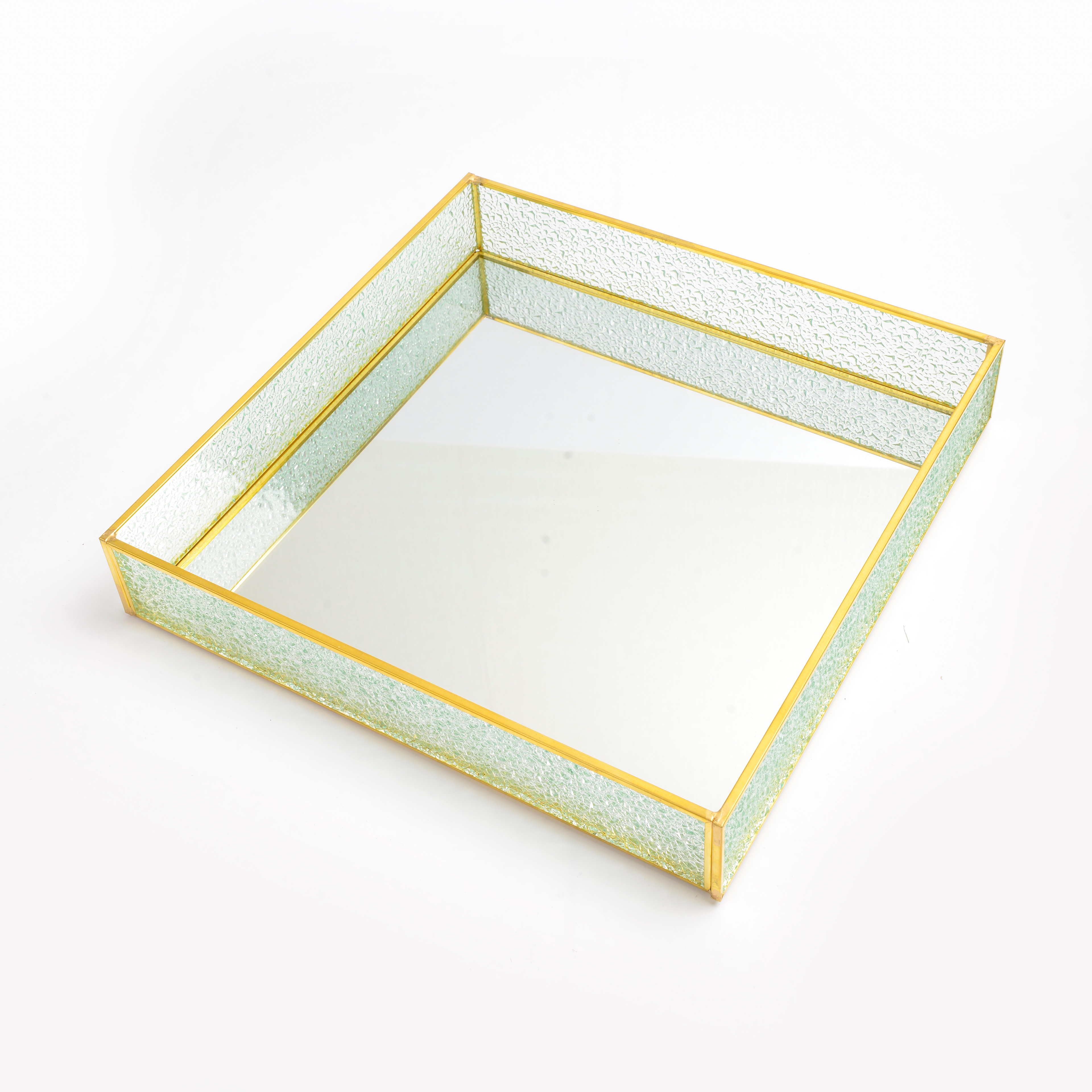 2022 new Internet celebrity simple household glass storage tray square thumbnail