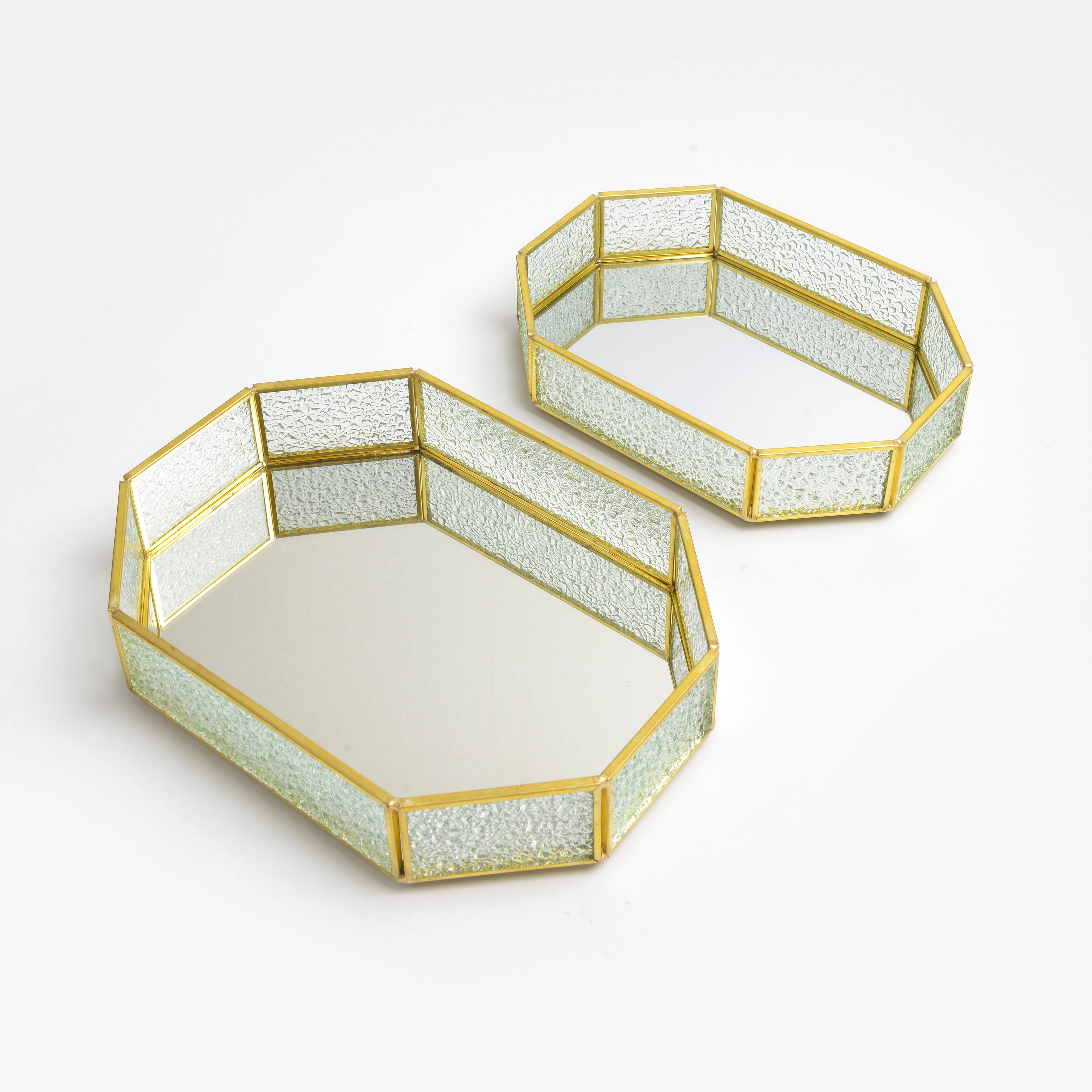 2022 new simple household glass storage tray polygon thumbnail